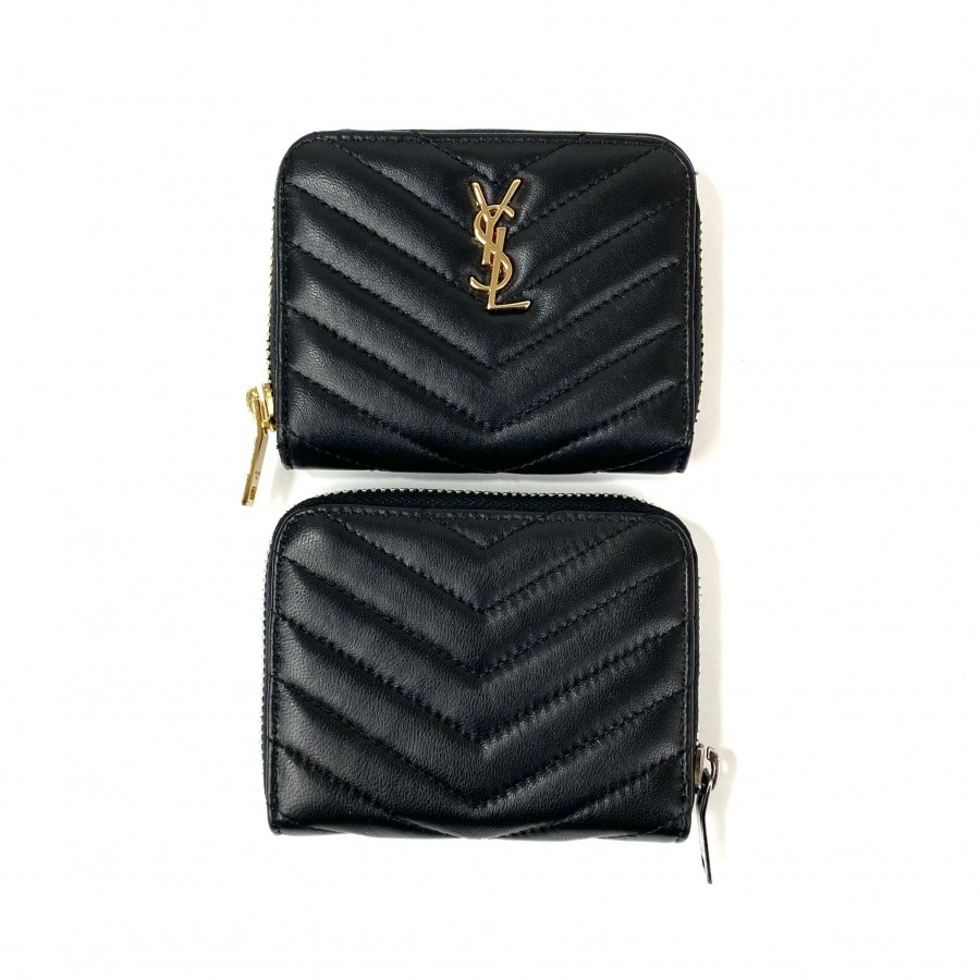YVES SAİNT LAURENT ZİP AROUND WALLET HAKİKİ DERİ CÜZDAN